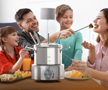 PROFI COOK Fondue-Set PC-FD 1288, Edelstahl