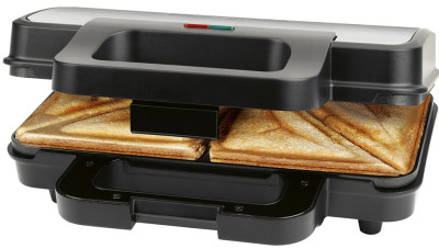 PROFI COOK Sandwichtoaster PC-ST 1315, Edelstahl / schwarz