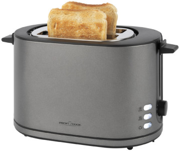 PROFI COOK 2-Scheiben-Toaster PC-TA 1291, graphit
