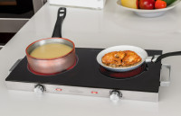 PROFI COOK Double plaque de cuisson PC-DKP 1211, inox