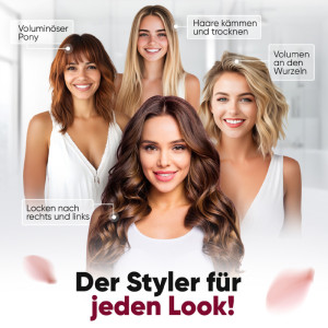 PROFI CARE Multihairstyler 4 en 1 PC-HAS 3132, gris/rose