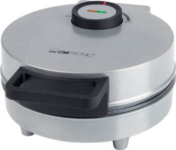 CLATRONIC Gaufrier à cornets de glace HA 3833, argent
