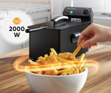 PROFI COOK Friteuse à zone froide PC-FR 1325, 3 litres