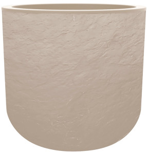 EDA Bac à plantes VOLCANIA UP, rond, 485 mm, beige