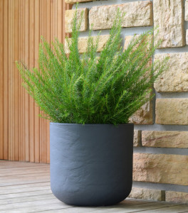 EDA Bac à plantes VOLCANIA UP, rond, 485 mm, beige