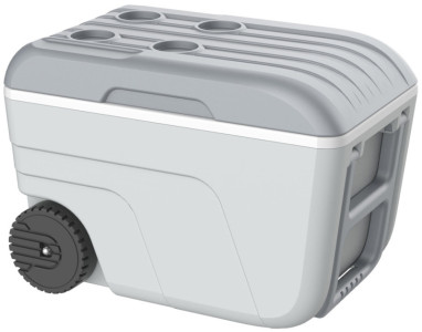EDA Glacière NOMADE, 52 litres, mobile, gris clair / gris