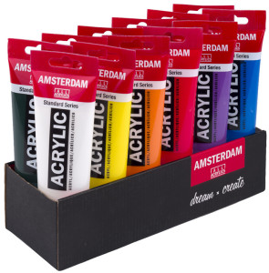 ROYAL TALENS Acrylfarbe AMSTERDAM Vorteilspack, 12 x 120 ml