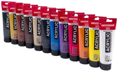 ROYAL TALENS Acrylfarbe AMSTERDAM Vorteilspack, 12 x 120 ml
