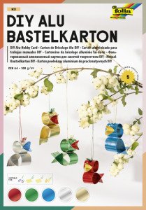 folia Feuille pour loisirs créatifs en alu, A4, 5 feuilles