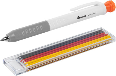 Bradas Bohrlochmarker, Strichbreite: 1,0 mm, mit Kappe