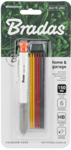 Bradas Bohrlochmarker, Strichbreite: 1,0 mm, mit Kappe