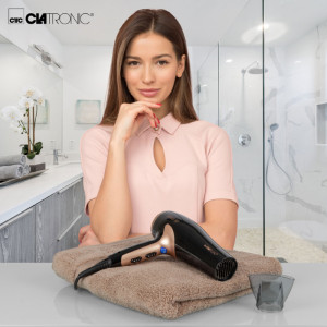 CLATRONIC Sèche-cheveux HT 3661, noir/cuivre