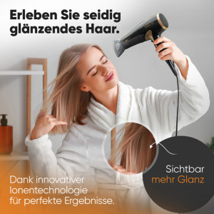 CLATRONIC Sèche-cheveux HT 3661, noir/cuivre