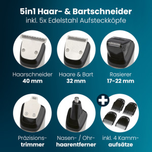 PROFI CARE Tondeuse cheveux & barbe PC-HSM/R 3143