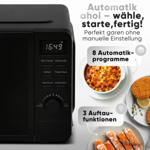 PROFI COOK Micro-ondes PC-MWG 1319, avec gril, noir