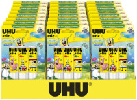 UHU Bâton de colle stic Bob l'éponge, 3 x 21 g, présentoir UHU Bâton de colle stic Bob l'éponge, 3 x 21 g, présentoir