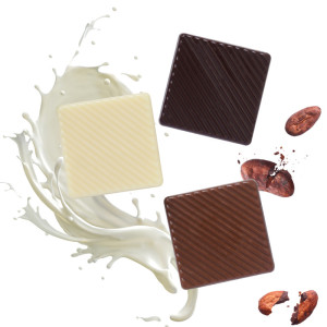 HELLMA Mini-tablette de chocolat belge, dans un carton