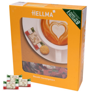 HELLMA Biscuit à l'amande Biscotti, dans un carton