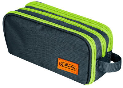 herlitz Doppel-Schlamper-Etui Neon uni oak/kiwi