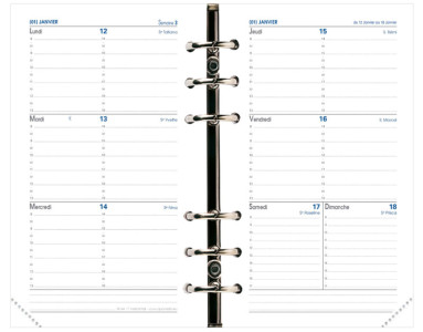 QUO VADIS Recharge Timer 17 Horizontal 2026/2027, 16 mois