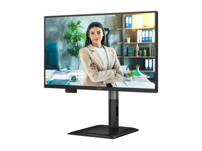 AOC : 24IN IPS FHD 300CD/HDMI/ DP/4USB/2USB-C/USB-C DOCK/HP/HAS