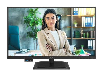 AOC : 24IN IPS FHD 300CD/HDMI/ DP/4USB/2USB-C/USB-C DOCK/HP/HAS
