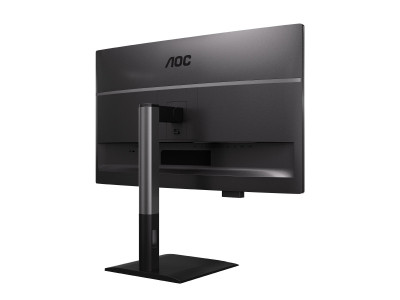 AOC : 27IN IPS QHD 350CD/HDMI/ DP/4USB/2USB-C/USB-C DOCK/HP/HAS