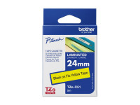 Brother : TZE-C51 LAMINATED tape 24MM 5M NOIR/JAUNE FLUO Brother : TZE-C51 LAMINATED tape 24MM 5M NOIR/JAUNE FLUO