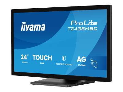 Iiyama : 23.8IN PCAP TOUCHSCREEN FRAMELESS GLASS DESIGNS 10 POINT