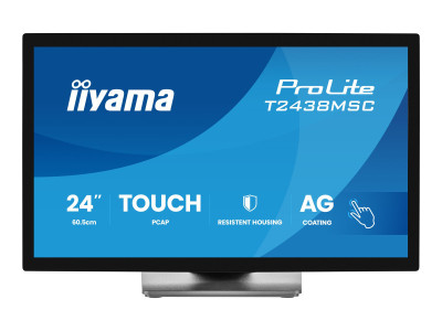 Iiyama : 23.8IN PCAP TOUCHSCREEN FRAMELESS GLASS DESIGNS 10 POINT
