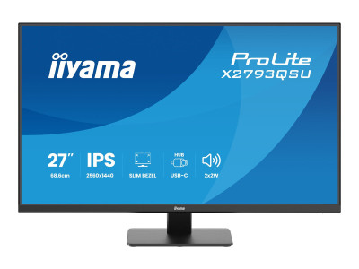 Iiyama : 27IN IPS QHD 350CD/ HDMI/DP/2USB/HP