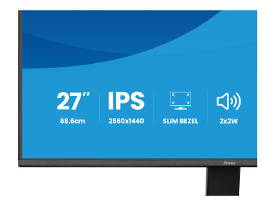 Iiyama : 27IN IPS QHD 350CD/ HDMI/DP/HP