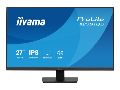 Iiyama : 27IN IPS QHD 350CD/ HDMI/DP/HP