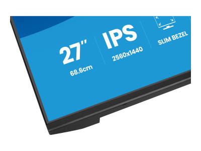 Iiyama : 27IN IPS QHD 350CD/ HDMI/DP/HP/HAS