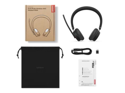 Lenovo : LENOVO DUAL-MODE WIRELESS ANC HEADSET 6550 (USB-C TEAMS)