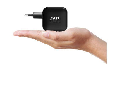 Port Design : WALL CHARGER TYPE C PD 100W GAN + CTOC cable 2 M - EU