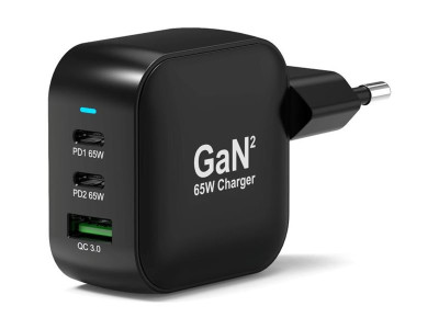 Port Design : WALL CHARGER TYPE C PD 100W GAN + CTOC cable 2 M - EU