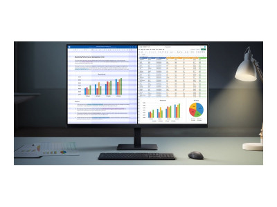Samsung : 27IN FLAT UHD 4K 3840X2160 60 H Z IPS 5MS 300CD/M 16:9 3000:1 HD