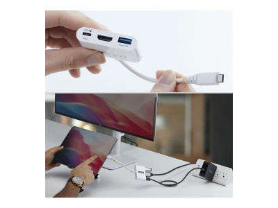 Startech : ADAPTATEUR MULTIPORT USB-C H DMI 140W 4K 60HZ USB 5 GBPS