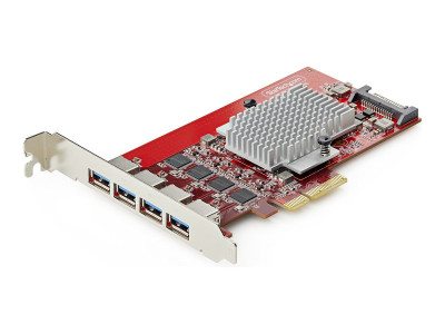 Startech : CARTE PCIE USB-A 4 PORTS USB 3.2 10GBPS 4 CONTRLEURS TAA