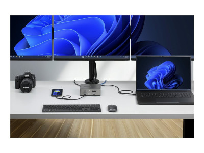 Startech : STATION DACCUEIL THUNDERBOLT 5 TRIPLE MONITEUR 140W PD