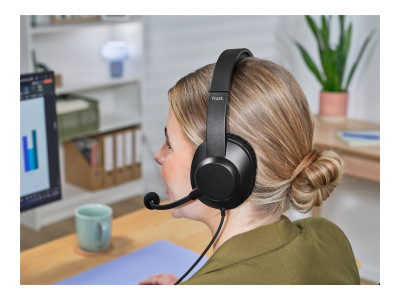 Trust : CASQUE-MICRO AYDA MAX pour ORDINATEUR (3.5MM)