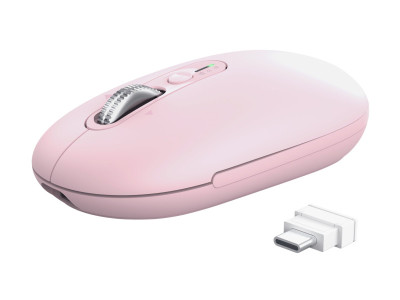 Trust : SERON HYPSCROLL SLIM WRLS MOUSE PNK