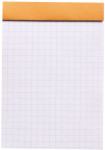 RHODIA Bloc agrafé No.12, 85 x 120 mm, quadrillé 5x5, noir