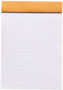 RHODIA Bloc agrafé No.12, 85 x 120 mm, quadrillé 5x5, noir