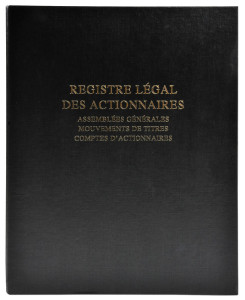 LE DAUPHIN Registre Légal des Actionnaires, 297 x 210 mm