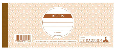 LE DAUPHIN Carnet à souche 