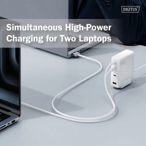 DIGITUS Chargeur secteur USB GaN, 3x USB-C / 1x USB-A, 140 W