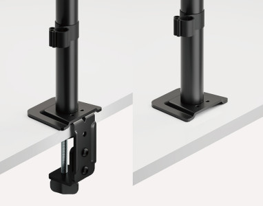LogiLink Monitorhalterung, Armlänge: 202 mm, schwarz