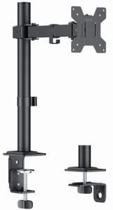LogiLink Monitorhalterung, Armlänge: 202 mm, schwarz